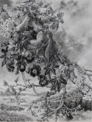 joined
graphite on clayboard
20" x 16"
2024